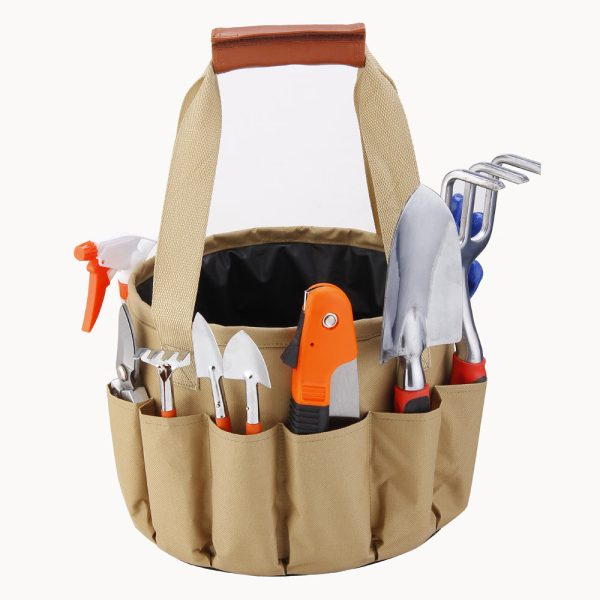 LM Center's Mini Bonsai Tools Gardening Hand Tools Kit with Tote Bag Elbow Branch Nail Rake Spade Spraying Pot for Gardeners