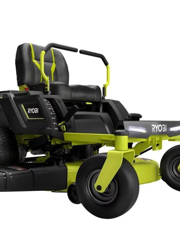Ryobi 42 - Inch 48V 100 Ah Battery Electric Zero Turn Riding Lawn Mower - Decindoor