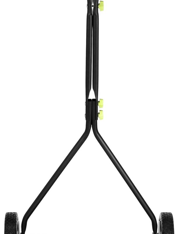 ULM Center ProCut 16” Manual Reel Lawn Mower – 7 Precision Blade Push Mower for Small to Medium Lawns, Lightweight Eco - Friendly Grass Cutter - Decindoor