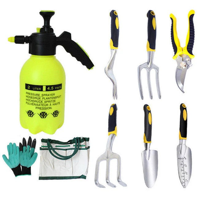 LMcenter's Garden Planting Tools Family Set 3-Piece Aluminum Alloy Shovel and Potting Tool Kit - Image 4
