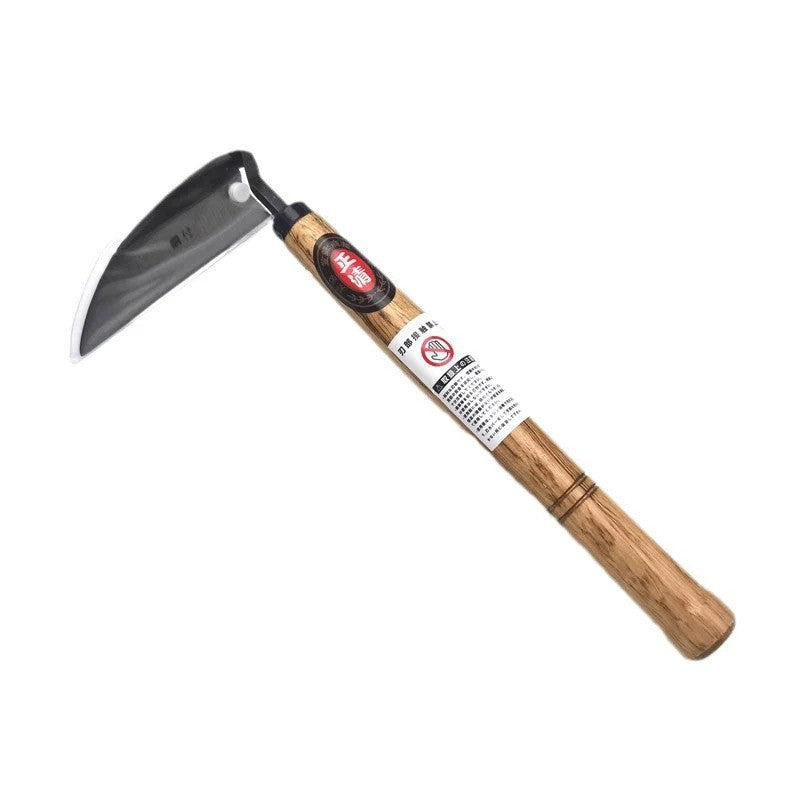 LMcenter's Composite Steel Bent Handlebar Sickle Steel Elbow Hoe Hand Weeding Sickle Gardening Weeding Farm Tools - Image 4