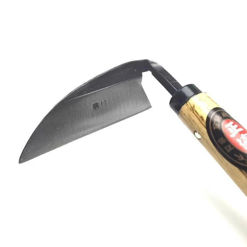 LMcenter's Composite Steel Bent Handlebar Sickle Steel Elbow Hoe Hand Weeding Sickle Gardening Weeding Farm Tools - Image 2